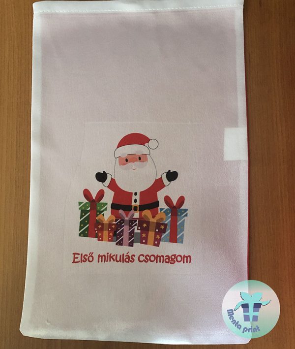 Személyre szabhatod a mikulás zsákod, eldöntheted, hogy mit írjunk rá és, hogy milyen kép kerüljön a nevedhez.