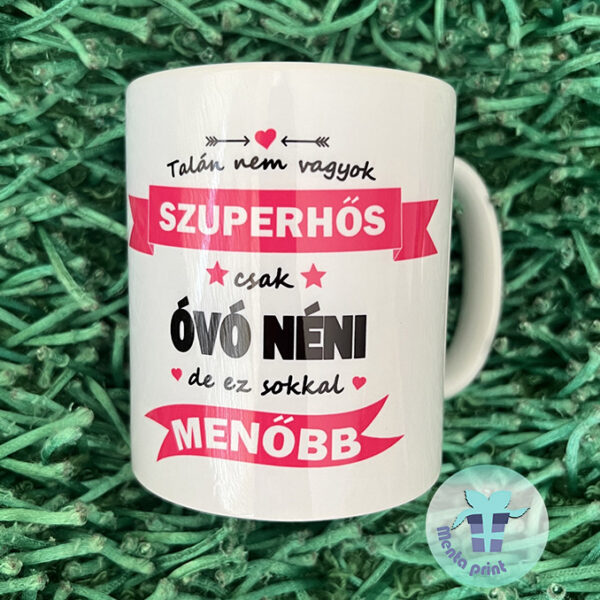 egyedi feliratos bögre óvónéniknek ajándékba